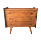 Vintage chest of drawers with compass feet