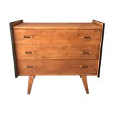 Vintage chest of drawers with compass feet