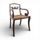 Fauteuil canné anglais du XIX ème