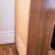 Art Deco walnut glass display case 1930-1940
