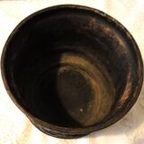 Old planter cache pot bretby clanta n2410 h pottery characters relief