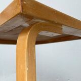 Mid-century red dining table or desk by Alvar Aalto for Artek, 1960s