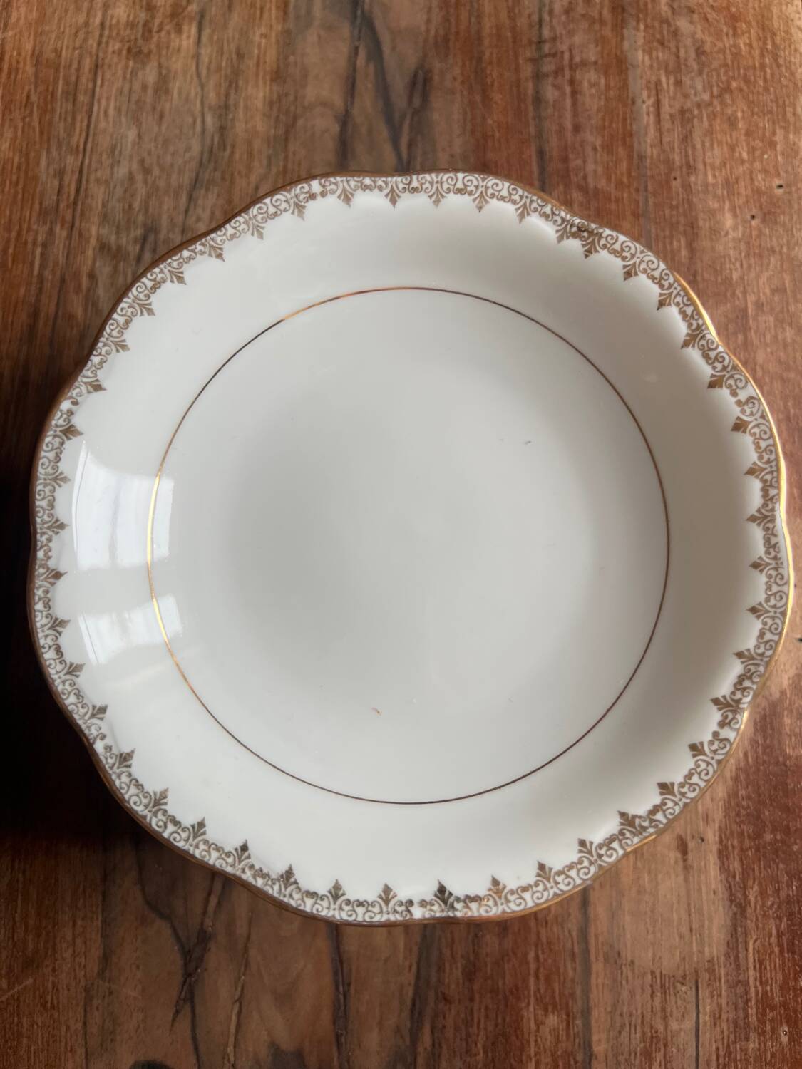 Set of 10 very small soup plates - Pommier Dureil 72 - Porcelain