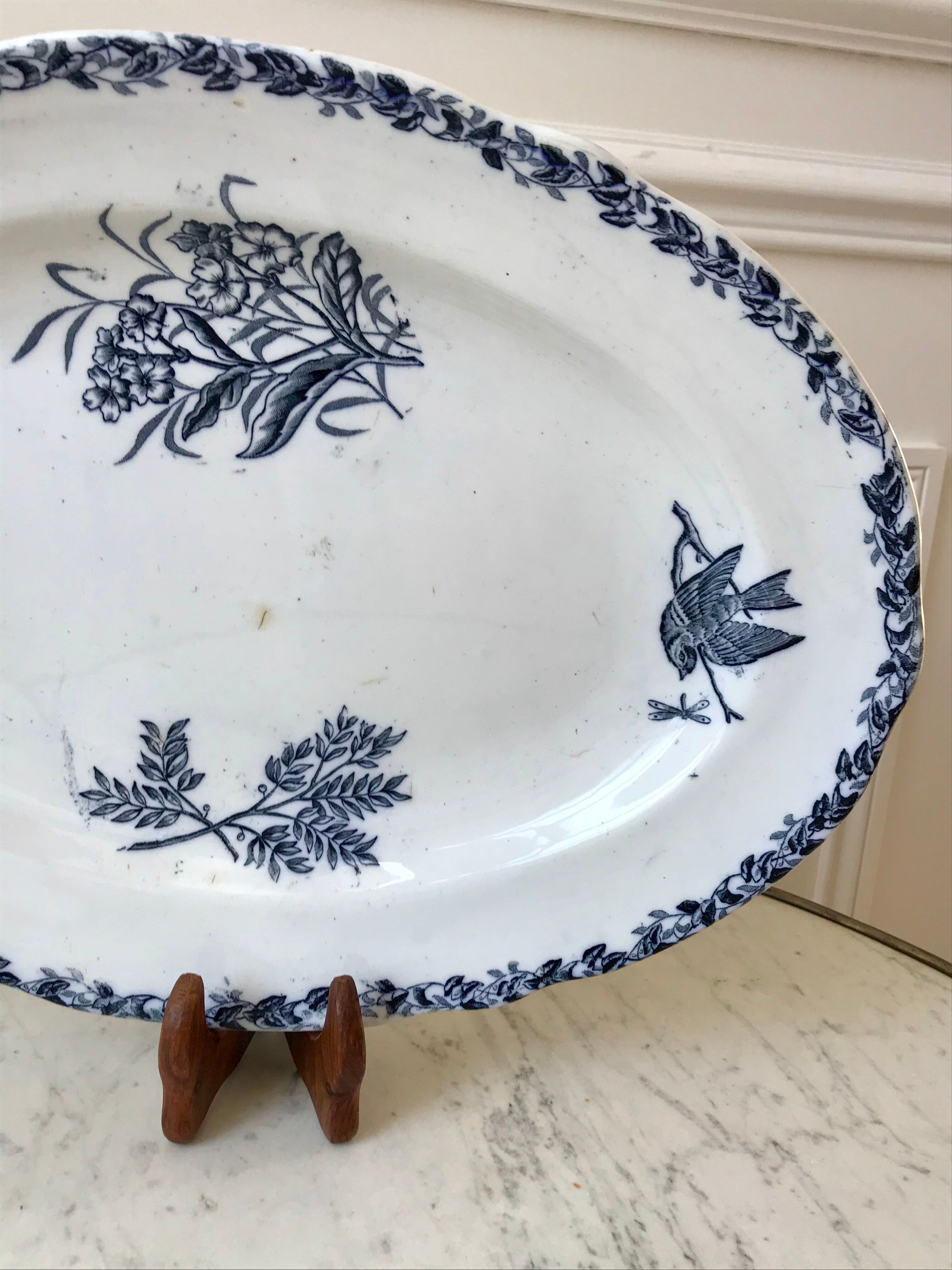 Oval dish Terre de Fer early nineteenth