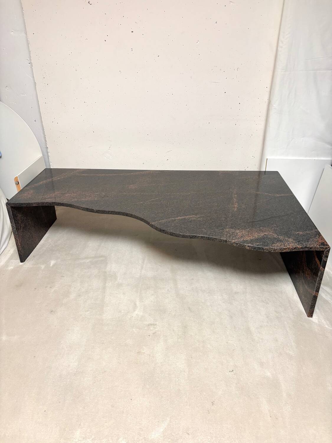 Freeform granite coffee table 1970