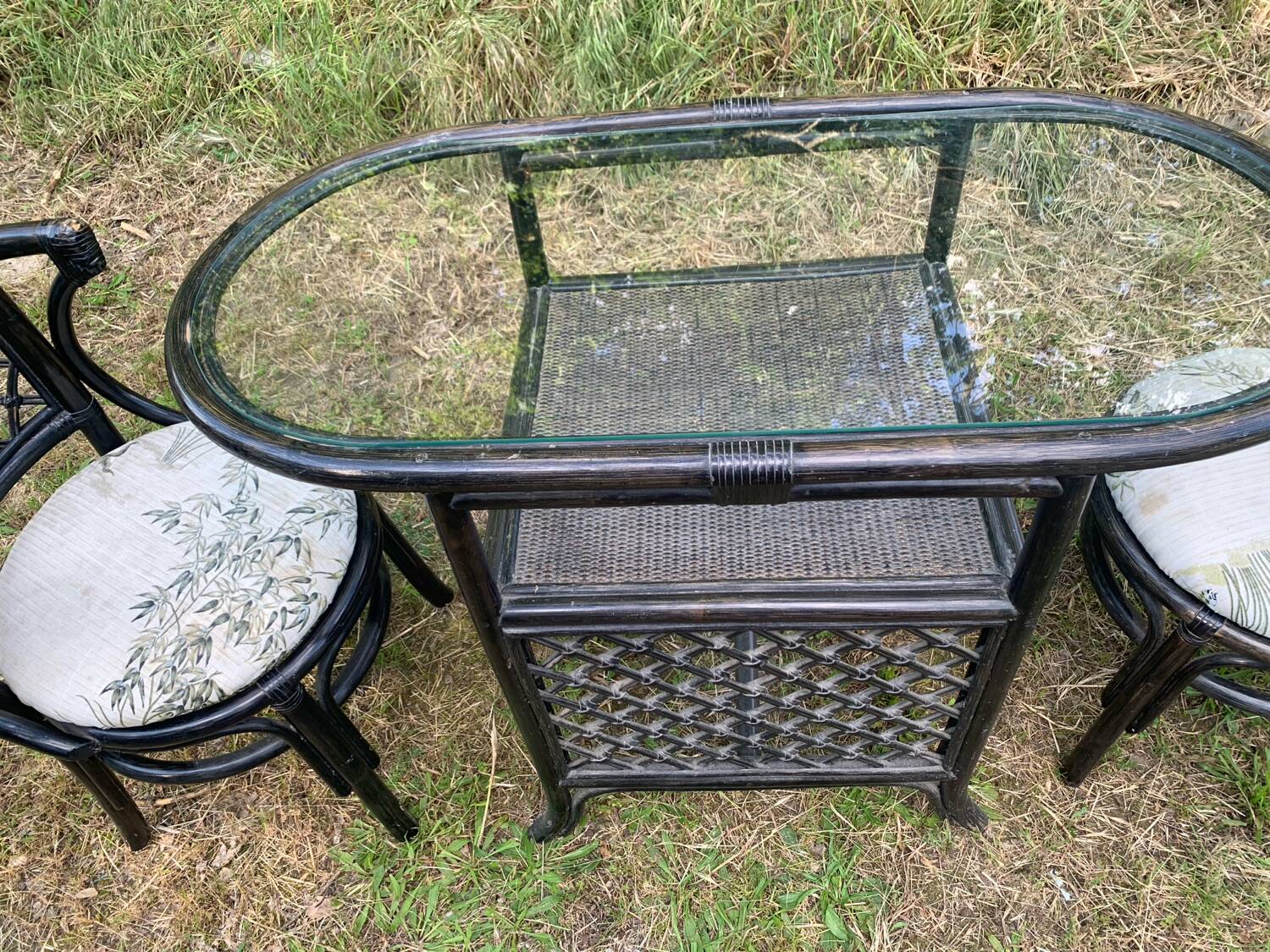 Rattan and bamboo garden furniture from the 70s