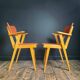 Pair of vintage bridge armchairs