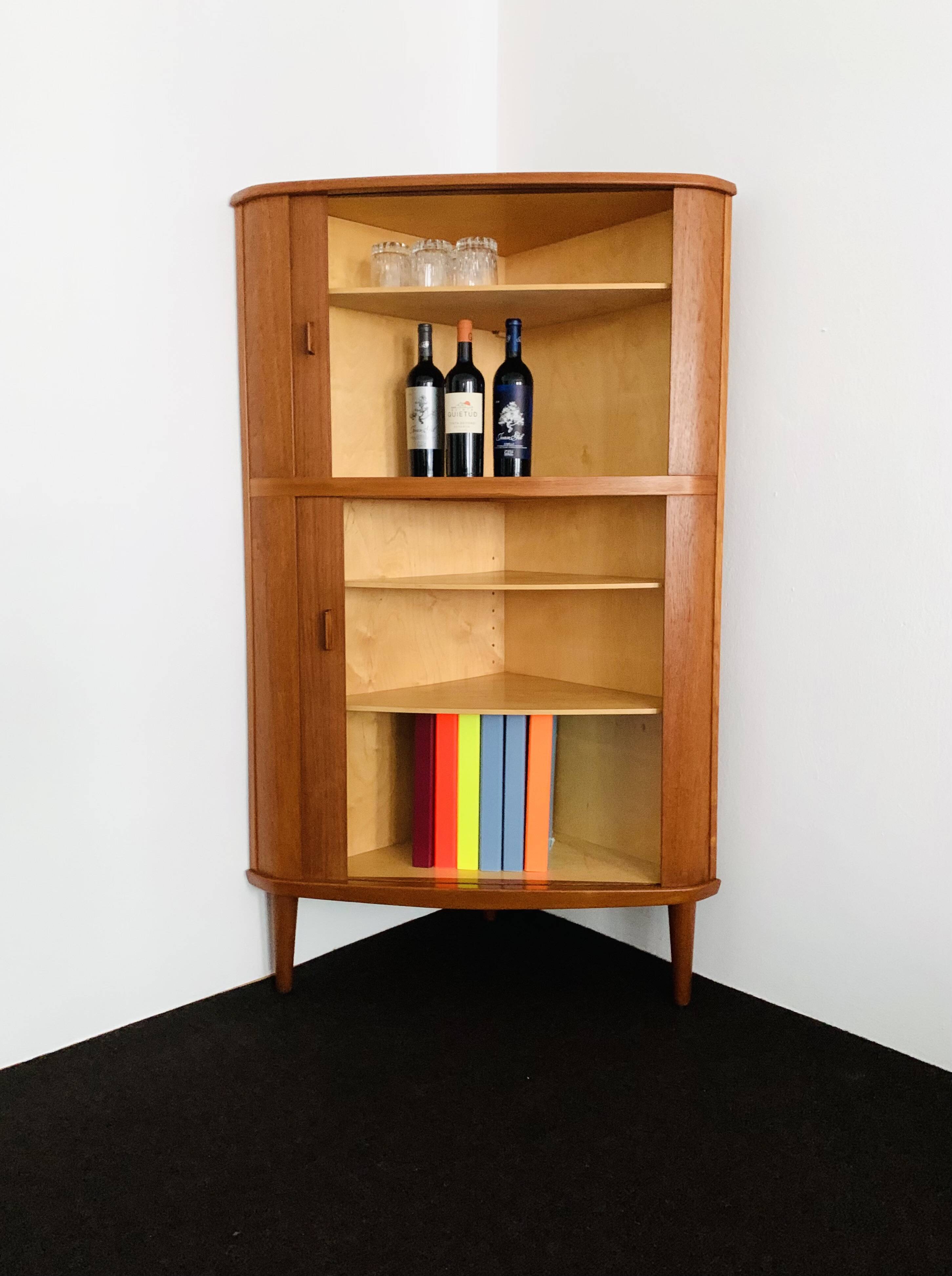 Teakwood Corner Cabinets by Arne Hovmand-Olsen for Skovmand and Andersen
