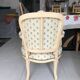 Paire de fauteuil laqué de style Louis XV