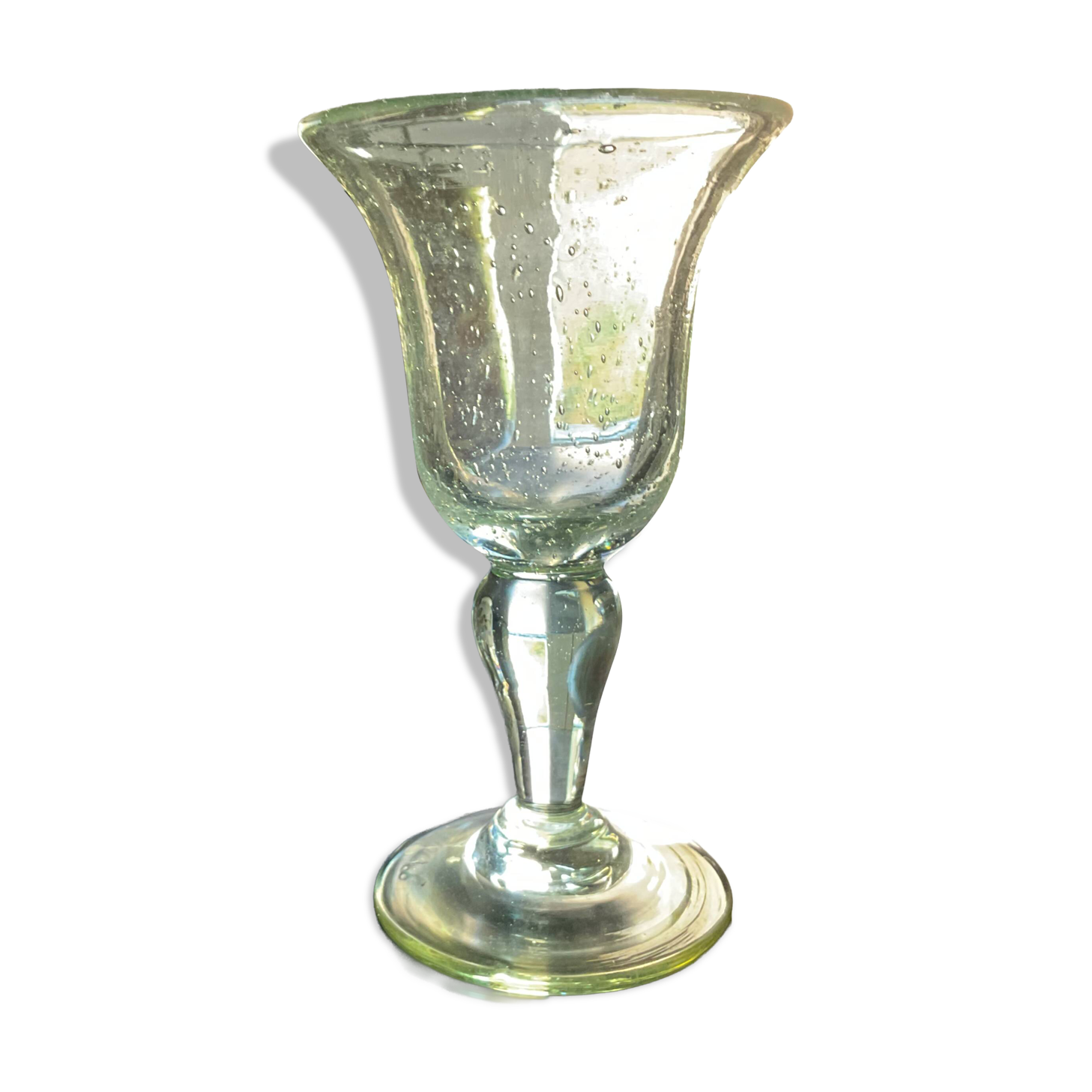 Signed BIOT bubble champagne glass