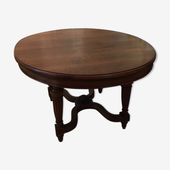 oval wooden dining table 4 to 6 people