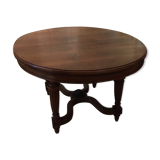 Table de salle à manger ovale en bois 4 à 6 pers