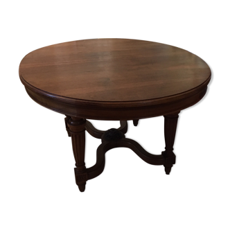 Table de salle à manger ovale en bois 4 à 6 pers