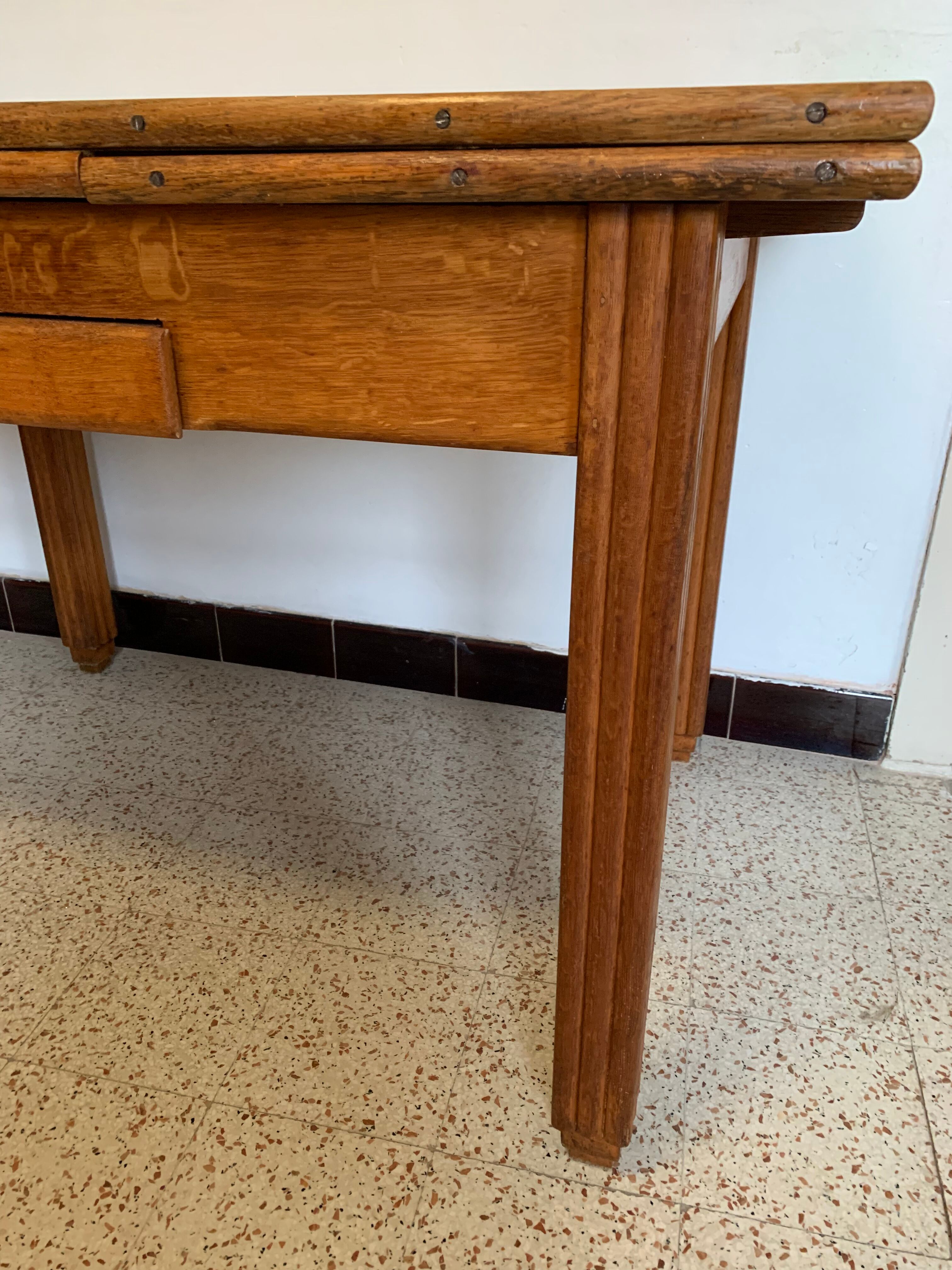 Living table wooden extension vintage