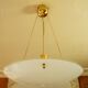 Ikea vintage brass &opalin glass hanging lamp circa 1970