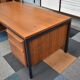 Scandinavian teak and metal desk circa 1970