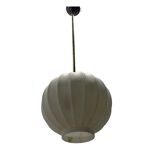 Suspension lumineuse en verre opalin années 1940
