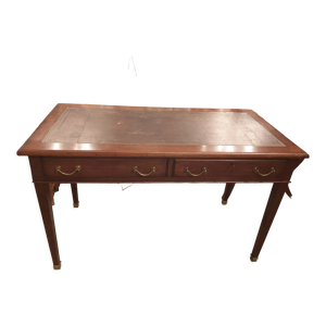 bureau plat en acajou
