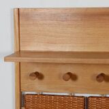 Rattan coat rack produced by Uluv in the 1960s