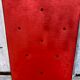 Red coat rack 1950 mirror free form brass hooks