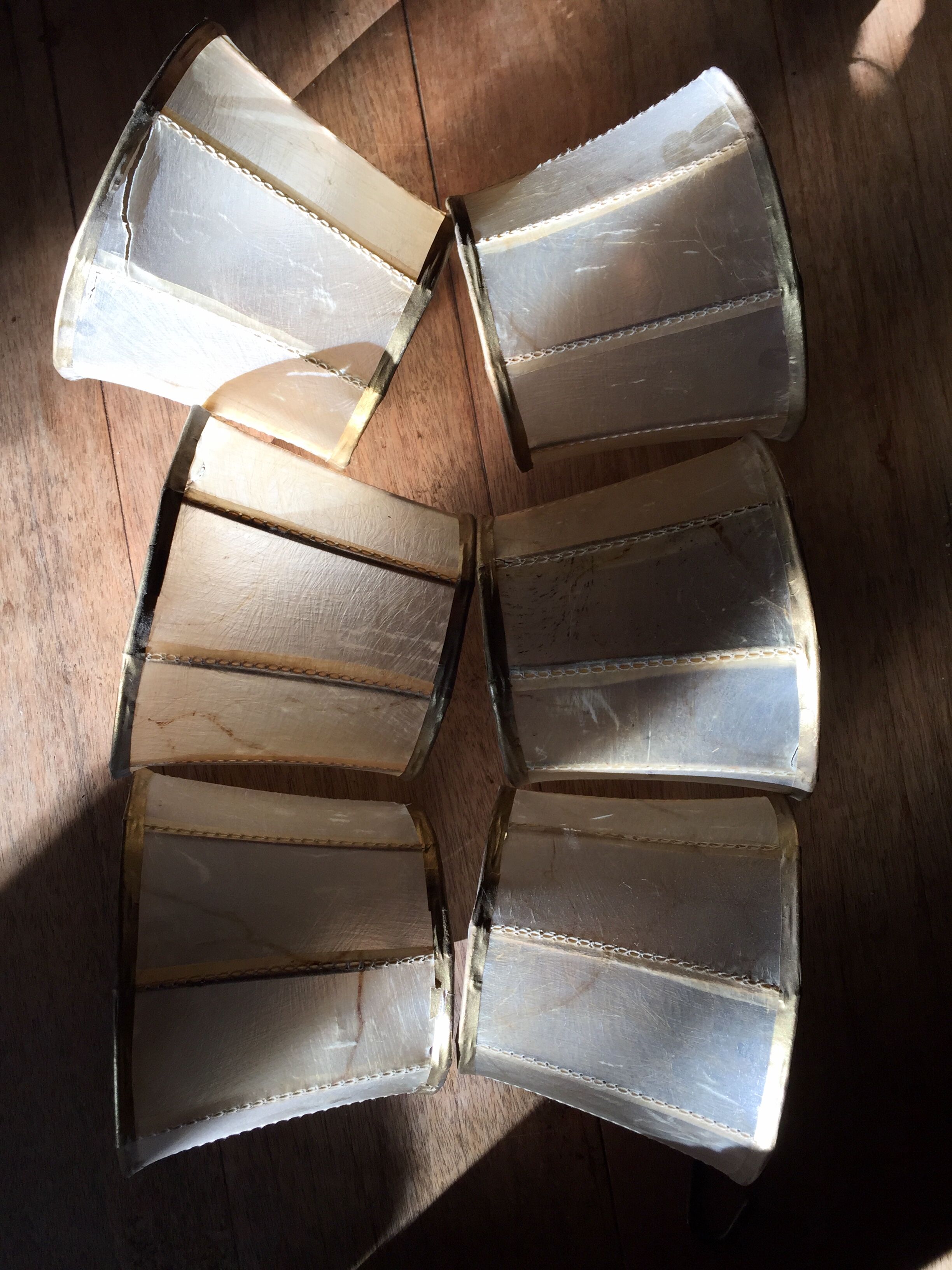 Vintage pork bladder lamps-day for dutch lustre