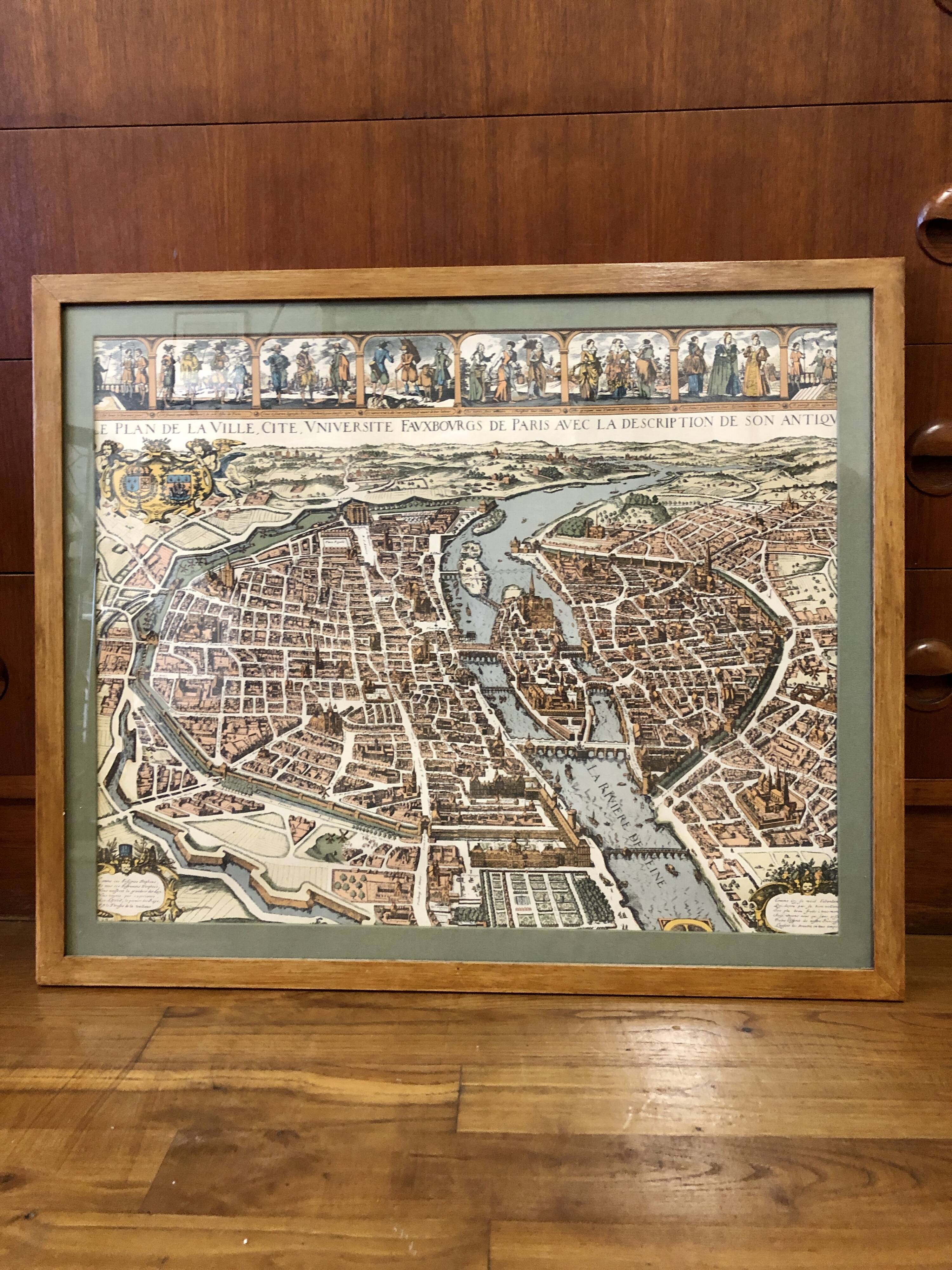 Map of Paris under Louis XIII - 1630