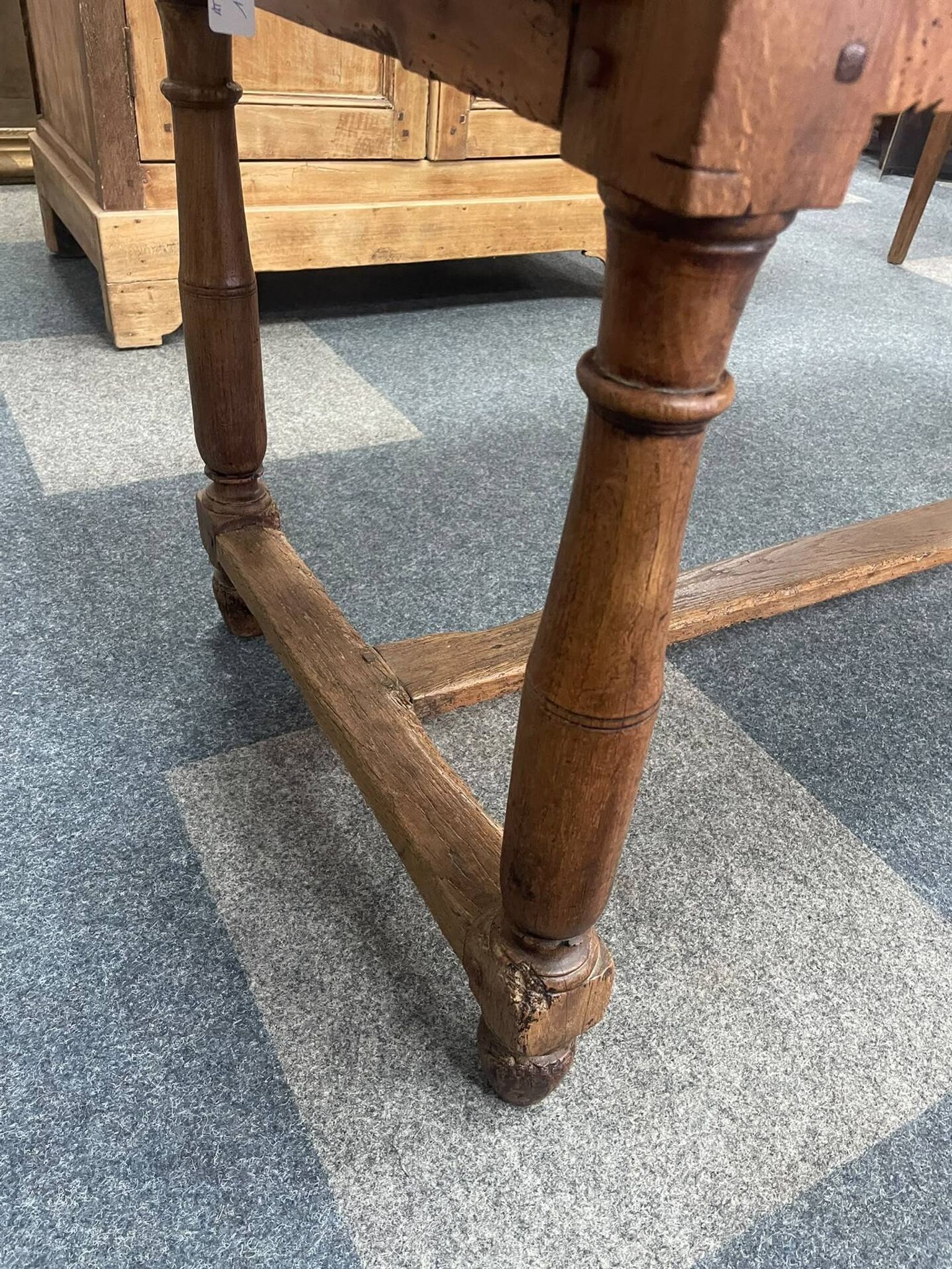 Old Louis XIII farmhouse table in solid oak – Console / Island of