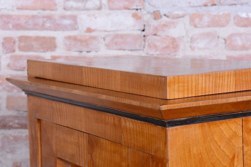 Small Antique Biedermeier Cabinet in Ash and Spruce, 1830s