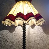 Lampadaire en bois tourné dans l'esprit de Charles Dudouyt / style art déco