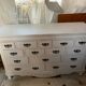 Dresser/set of drawers and its table lamps