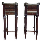 Pair of Louis XVI style bedside tables