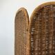 Vintage wicker screen