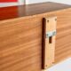 Teak wall shelf by Wilhelm Renz for Walter Wirz Mid Century Design