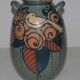 Old terracotta vase enamelled art nouveau "Paul Jacquet"