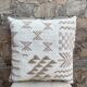 Handmade Berber wool cushion: Moroccan Kilim cushion (45x45cm)