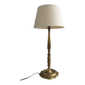 1960s gilded brass table lamp