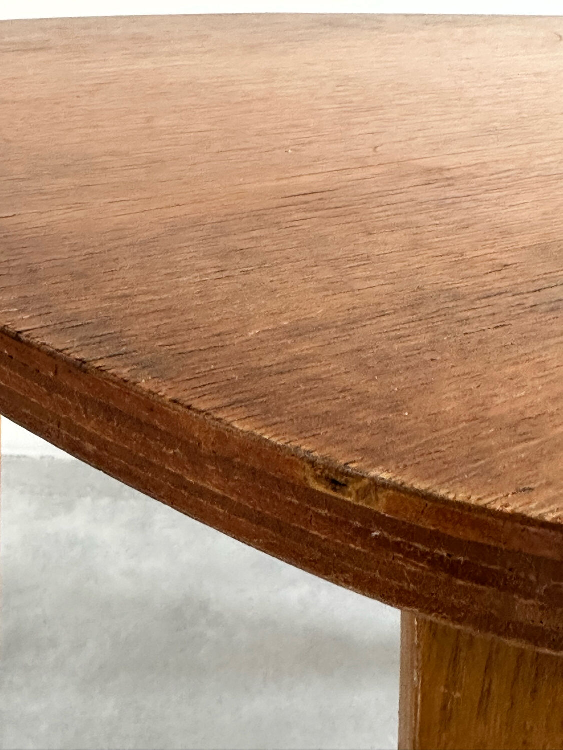 Vintage bow-wood coffee table, design Steiner 1960