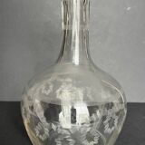 Carafe à décanter en verre gravé