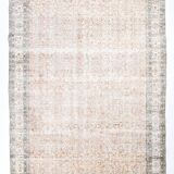 7x11 Shades Of Tan Beige Persian Rug, 220x335Cm