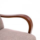 A pair of Art Deco armchairs designed by J. Halabala from the 1930s, Czechoslovakia. After renovation.