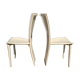2 vintage leather chairs from Italy
