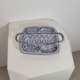 Vintage ceramic aperitif tray / server 'austruy' from vallauris