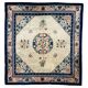 Tapis carré vintage Art Déco de Pékin Chine