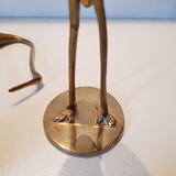 Brass heron couple