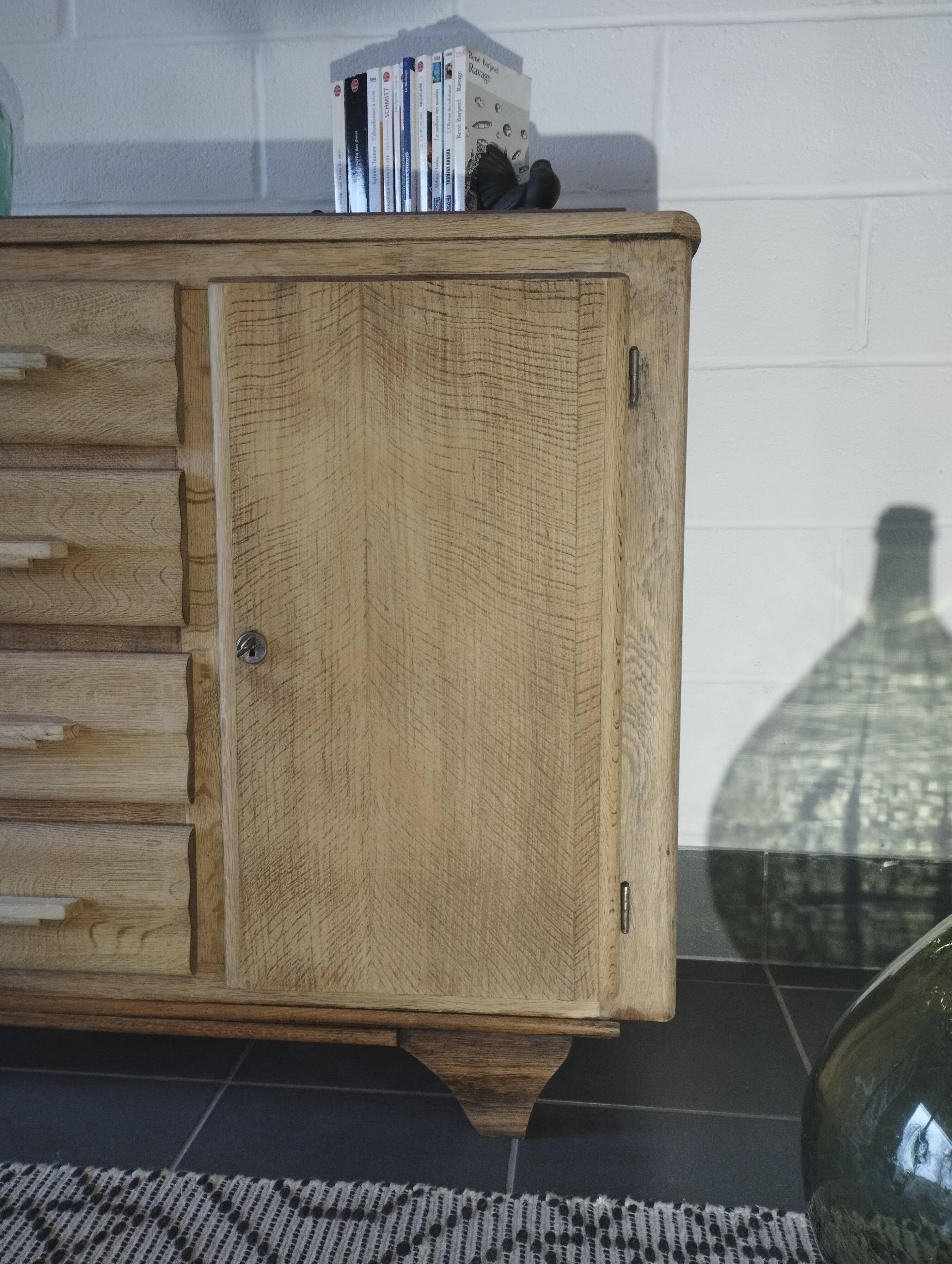 Art Deco chest of drawers blond oak