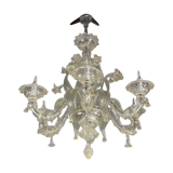 Rezzonico chandelier, venice, gilded murano glass circa 1920