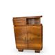 Tables de chevet Art déco italiennes en noyer, années 1940.