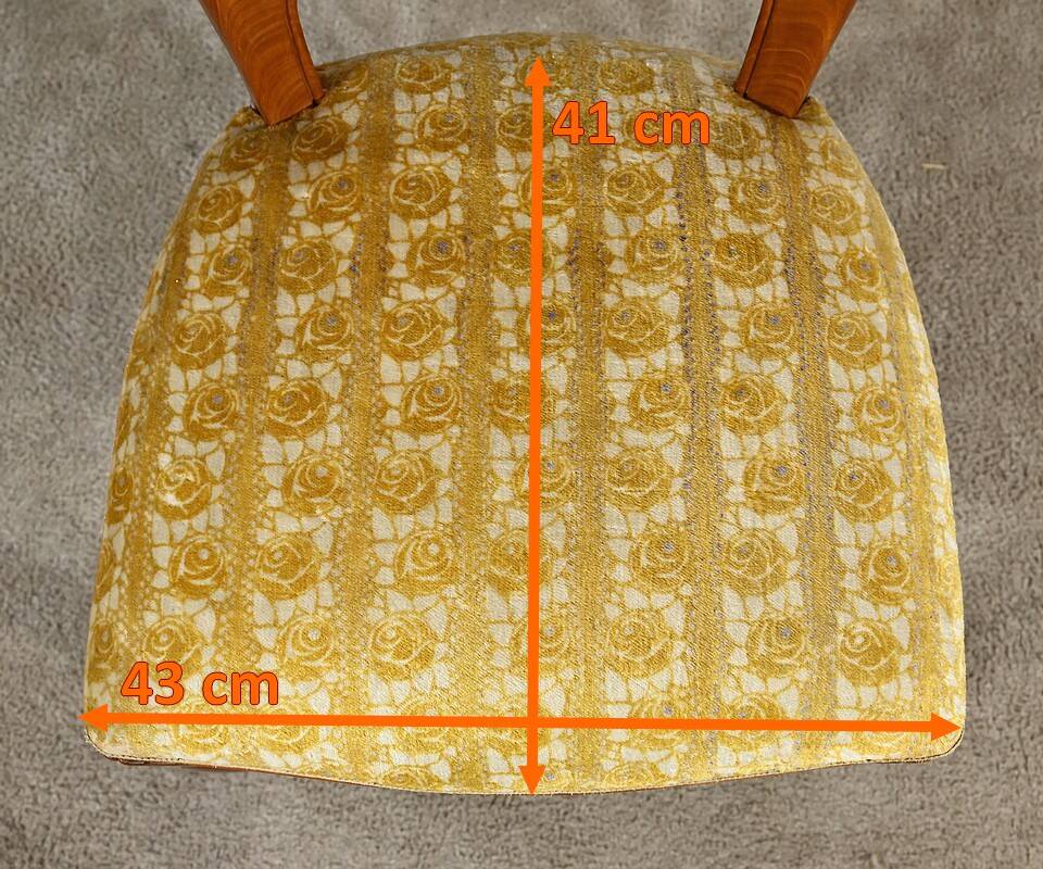 Pair of Blond Mahogany Chairs, Art Deco – 1940