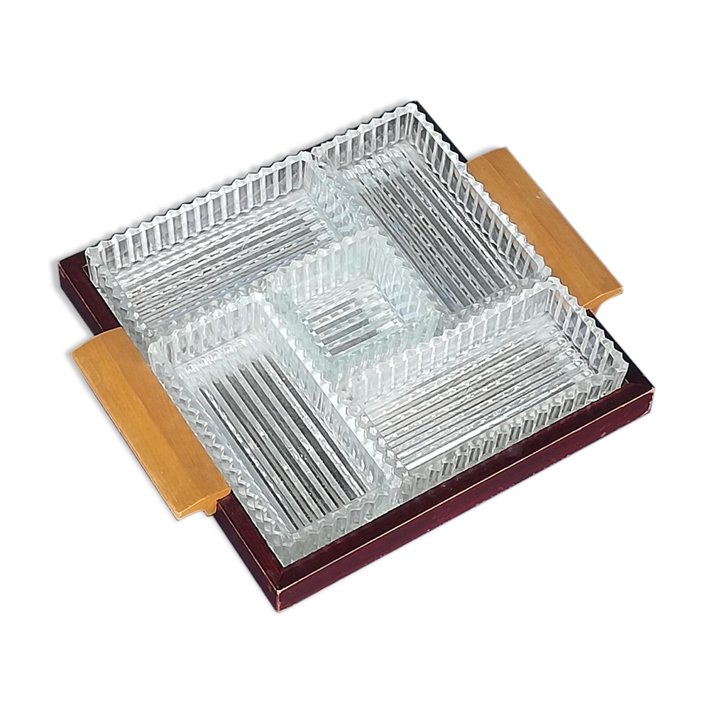 Art Deco top with 5 glass cups