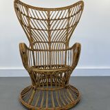 Wicker Chair by Gio Ponti and Lio Carminati, 1960s
